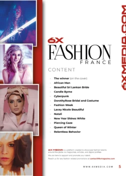 Portfolio Modelka w sesji zdjęciowej do magazynu Fashion France w stylizacji dobranej przez Anię Śmiechowską